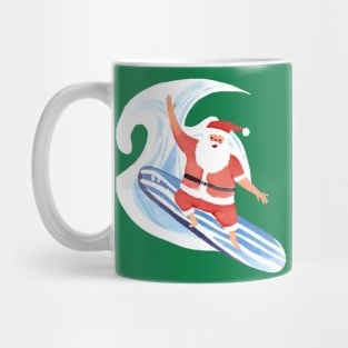 Surfing Santa Mug